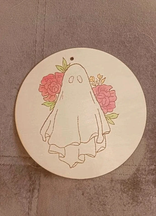 Plaque en bois gravée petit fantôme halloween sorcière witch, marque: Witch, état: Très bon état, 12,00 €, 13,30 € Protection acheteurs incluse