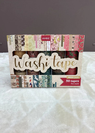 Lot Washi Tape – 49 rouleaux décoratifs (4 m chacun) Neuf, état: Neuf avec étiquette, 7,00 €, 8,05 € Protection acheteurs incluse