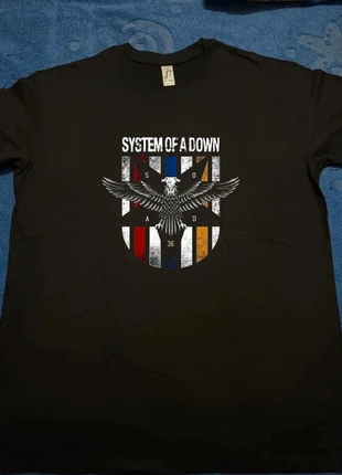 T-shirt unisex System Of A Down Eagle varie taglie S-M-L-XL, merk: sol's, staat: Nieuw zonder prijskaartje, maat: M, € 17,00, € 18,55 inclusief Kopersbescherming