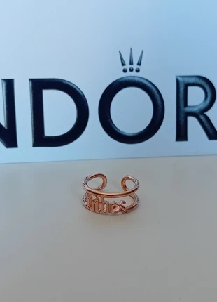 Bague ouverte Pandora Vibes en métal plaqué à l'or 14 carats, brand: Pandora, condition: New without tags, size: 17.3 mm Ø, €15.00, €16.45 includes Buyer Protection Pro