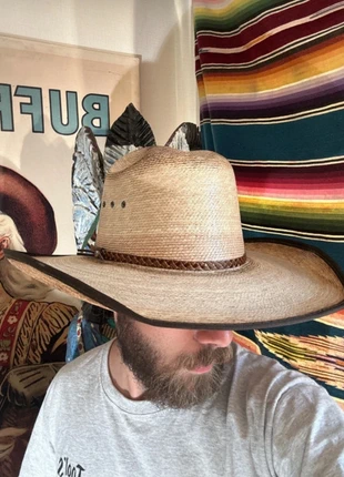 Chapeau western américain cowboy american hat maker pbr rodéo Yellowstone paille straw, brand: American Hat Makers, condition: New without tags, size: 59, €49.00, €52.15 includes Buyer Protection Pro