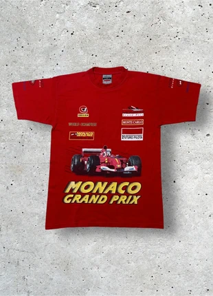Vintage Monaco Grand Prix F1 T-Shirt – Ferrari Racing Vibes -  Schumacher Marlboro 00’s 90’s y2k, marke: Ferrari, zustand: Sehr gut, größe: S, 14,99 €, 16,44 € inklusive Vinted-Käuferschutz