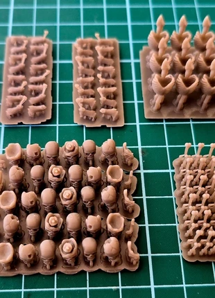 Set of bones 28mm scale, état: Très bon état, 15,00 €, 16,45 € Protection acheteurs incluse