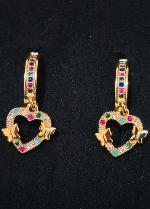 Stainless Steel gold plated cute hoop earrings, brand: BdBy, condition: New without tags, £8.99, £10.14 includes Buyer Protection