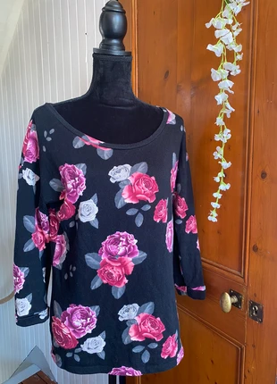 Sweat à fleurs vintage, marca: Vintage, estado: Muy bueno, tamaño: M / 38 / 10, 6,00 €, 7,00 € Protección al comprador incluida