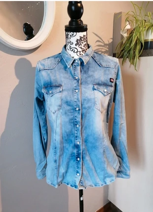 Chemise en jean Fleur de Sel, marca: Fleur De Sel, estado: Muy bueno, tamaño: M / 38 / 10, 10,00 €, 11,20 € Protección al comprador incluida