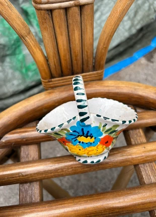 Petit panier décoratif fleurie, marque: Inconnu, état: Très bon état, 1,50 €, 2,28 € Protection acheteurs incluse