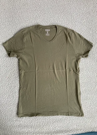 T-shirt vert kaki Smog | Taille S, brand: SMOG, condition: Very good, size: S, €3.00, €3.85 includes Buyer Protection