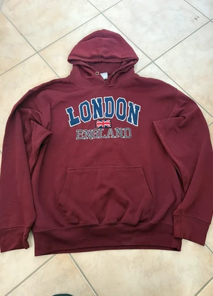 felpa rossa/bordeaux con cappuccio y2k aesthetic, brand: Aesthetic, condizioni: Buone, taglia: L, €10.00, €11.20 include la Protezione acquisti