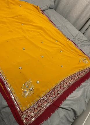 Saree Jaune moutarde / Rouge Bordeau, marca: Bollywood, estado: Muy bueno, tamaño: Talla única, 20,00 €, 21,70 € Protección al comprador incluida