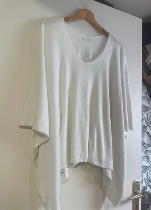 Pull taille unique blanc à étoile strass, brand: Made In Italy, condition: Very good, size: One size, €7.50, €8.58 includes Buyer Protection