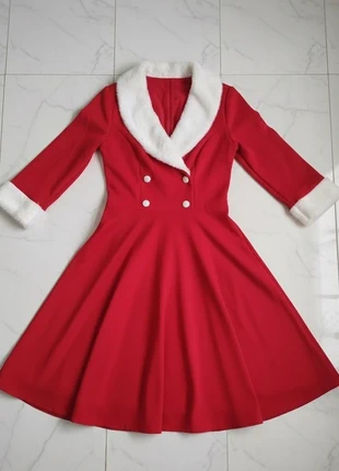 Robe Rouge de Noël, état: Très bon état, taille: M / 38 / 10, 45,00 €, 47,95 € Protection acheteurs incluse