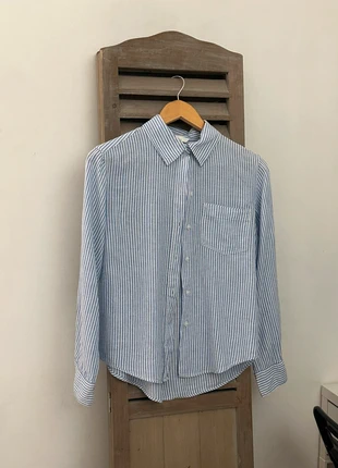 Chemise H&M Rayée Blanc & Bleu, marca: H&M, estado: Nuevo sin etiquetas, tamaño: XS / 34 / 6, 15,00 €, 16,45 € Protección al comprador incluida