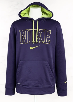 Sweat à capuche hoodie Therma-Fit – Homme – Nike – Taille L – Violet et vert anis, brand: Nike, condition: Very good, size: L, €20.00, €21.70 includes Buyer Protection