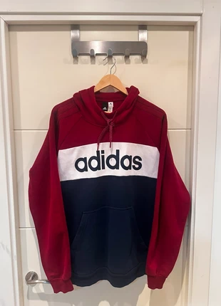 Adidas hoodie in red and navy blue - Size L, marque: adidas, état: Neuf sans étiquette, taille: L, 22,90 €, 24,75 € Protection acheteurs incluse