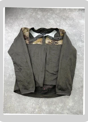 Pull Habit kaki avec intérieur camouflage – polaire outdoor – taille L – GR2, brand: Vintage Dressing, condition: Good, size: L, €10.00, €11.20 includes Buyer Protection Pro