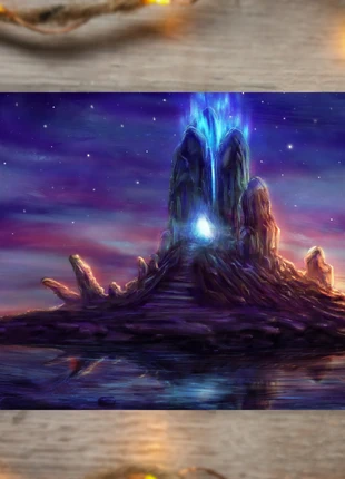 geïllustreerde ansichtkaart sailor with magic cave - postcard - wenskaart - art print - A6 formaat, staat: Nieuw zonder prijskaartje, € 4,00, € 4,90 inclusief Kopersbescherming