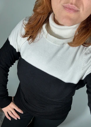 Maglione Calvin Klein bicolore nero e panna, taglia M, elegante e in ottime condizioni., merk: Calvin Klein, staat: Heel goed, maat: M / 38 / 10, € 10,00, € 11,20 inclusief Kopersbescherming