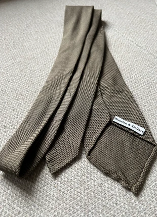 Cravate kaki unie faite main soie, marca: Sartorial, estado: Muy bueno, 50,00 €, 53,20 € Protección al comprador incluida