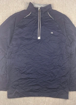Vintage Champion Half Zip Sweatshirt S Blau Herren Pullover Logo Longsleeve 295, brand: Champion, condizioni: Ottime, taglia: S, €12.00, €13.30 include la Protezione acquisti