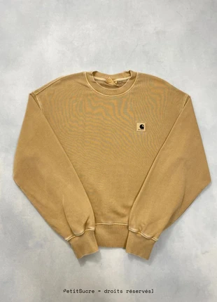 Pull Carhartt wip Moutarde Effet Délavé Nelson Sweat Extra Large Femme 100% coton - Taille XS #1171, marque: Carhartt, état: Très bon état, taille: XS / 34 / 6, 54,90 €, 58,35 € Protection acheteurs (Pro) incluse