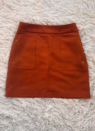 Jupe Orange Rouille avec Poches, marke: boutique independent, zustand: Sehr gut, größe: S / 36 / 8, 5,00 €, 5,95 € inklusive Vinted-Käuferschutz