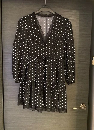 Robe noire à pois blancs manches longues. Lots réduction !, brand: Shein, condizioni: Ottime, taglia: S / IT 40 / EU 36, €2.00, €2.80 include la Protezione acquisti