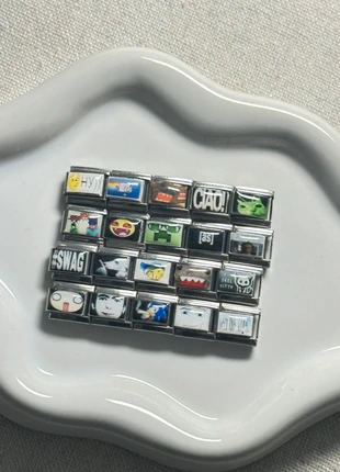 Handmade Italian charms bracelet y2k 2000s vintage dressing Minecraft gift, marque: Vintage Dressing, état: Très bon état, 26,00 €, 28,00 € Protection acheteurs incluse