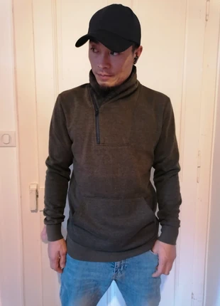 Sweat long vert foncé, marque: H&M Divided, état: Très bon état, taille: S, 7,00 €, 8,05 € Protection acheteurs incluse