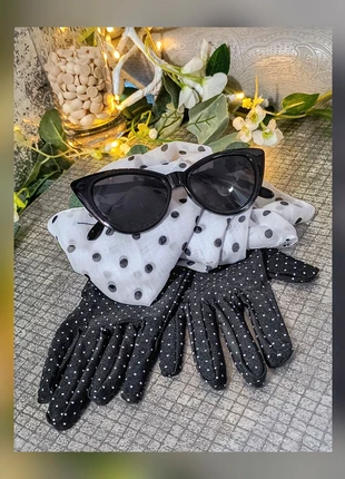 Conjunto de gafas, guantes y pañuelo Pin Up, marca: pin up vintage, estado: Muito bom, €14.95, €16.40 inclui Proteção do Comprador