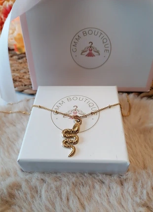 Collier serpent acier, marke: GMMboutique, zustand: Neu, 12,00 €, 13,30 € beinhaltet Vinted-Käuferschutz Pro