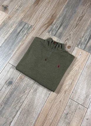 Sweat 1/4 zip Ralph Lauren vert foncée kaki XL, marke: Ralph Lauren, zustand: Sehr gut, größe: XL, 45,00 €, 47,95 € inklusive Vinted-Käuferschutz