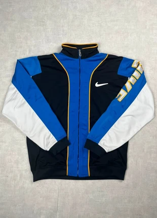 Veste jacket Nike vintage bleu noir blanc brodé 2000’ / taille XL, marke: Nike, zustand: Sehr gut, größe: XL, 50,00 €, 53,20 € beinhaltet Vinted-Käuferschutz Pro