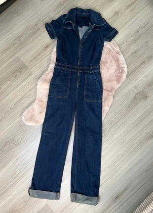 Denim jumpsuit, merk: King Louie, staat: Heel goed, maat: XS / 34 / 6, € 80,00, € 84,70 inclusief Kopersbescherming