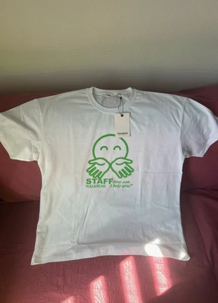 T-shirt pull & Bear taille Xl blanc & vert, brand: Pull & Bear, condition: New with tags, size: XL, €7.00, €8.05 includes Buyer Protection