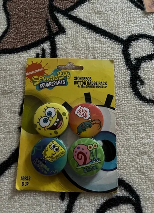 Nickelodeon Spongebob Squarepants buttons badge pack, merk: SpongeBob SquarePants, staat: Nieuw met prijskaartje, € 3,75, € 4,64 inclusief Kopersbescherming