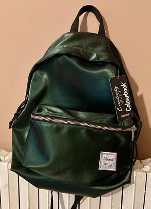 Zaino verde scuro Colourbook unisex nuovo, marque: Zara, état: Neuf avec étiquette, 30,00 €, 32,20 € Protection acheteurs incluse