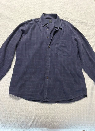 Hugo Boss Vintage Check Shirt Retro Classic Fit, merk: Hugo Boss, staat: Heel goed, maat: M, € 15,00, € 16,45 inclusief Kopersbescherming