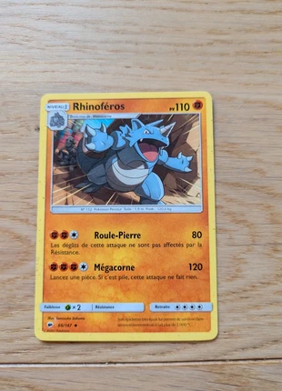 Rhinoféros 66/147, marque: Pokémon, état: Très bon état, 1,00 €, 1,75 € Protection acheteurs incluse