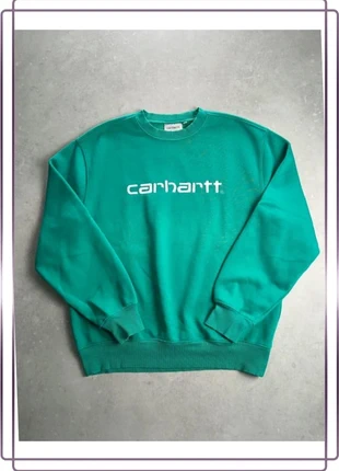 Carhartt WIP sweat vert logo brodé blanc |Taille M, brand: Carhartt, condition: Very good, size: M, €35.00, €37.45 includes Buyer Protection