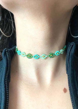 Collier choker fleur, marke: celinebijoux, zustand: Sehr gut, 15,00 €, 16,45 € beinhaltet Vinted-Käuferschutz Pro