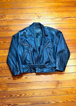 Blouson Cuir Aviateur Luxe Serge & Herve Pariente Vintage Retro Doublure Satin Cuir Brun Taille M, merk: Serge Pariente, staat: Heel goed, maat: M, € 150,00, € 158,20 inclusief Kopersbescherming