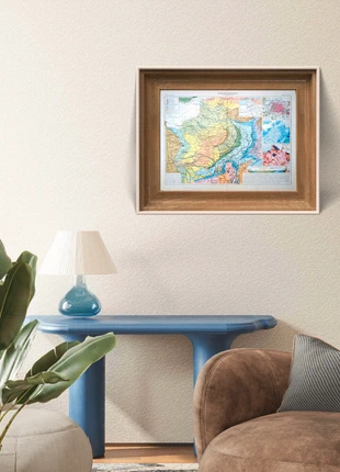 Imprimée en 1936, géologie du bassin Parisien, Vintage Authentique (cadre non inclus), marque: LesOubliées, état: Bon état, 24,90 €, 26,85 € Protection acheteurs (Pro) incluse