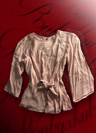 blouse top rose pale manches larges / coquette vintage, marque: Bershka, état: Bon état, taille: XS / 34 / 6, 3,00 €, 3,85 € Protection acheteurs incluse