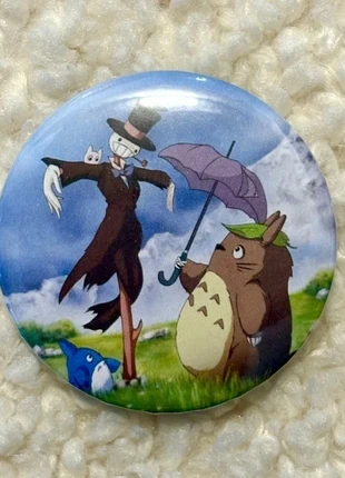 Studio Ghibli Totoro and turnip head pin, brand: Studio Ghibli, condition: New with tags, £1.50, £2.28 includes Buyer Protection