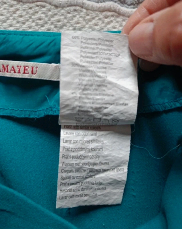 Jupe Camaïeu t.36 turquoise - photo numéro 7