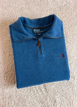 Demi Zip / Half Zip Ralph Lauren bleu - Taille L, marca: Ralph Lauren, estado: Muy bueno, tamaño: L, 44,00 €, 46,90 € Protección al comprador Pro incluida
