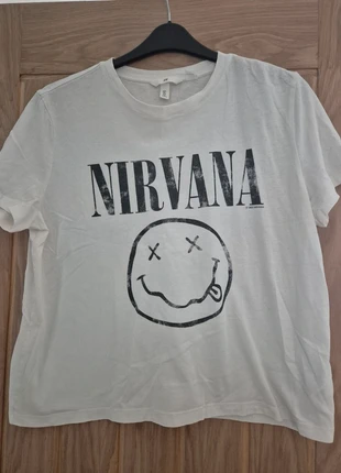 Nirvana Tshirt, brand: H&M, condition: Very good, size: L / UK 16-18, £4.00, £4.90 includes Buyer Protection