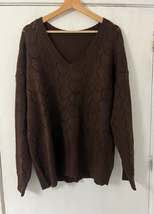 Jersey marrón, condizioni: Ottime, taglia: 5XL / IT 54 / EU 50, €18.00, €19.60 include la Protezione acquisti