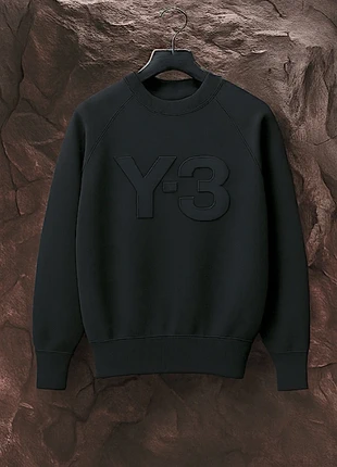 Pull en Maille Côtelée Y-3 Yohji Yamamoto - Noir, Logo Semi-Transparent, Taille S (Convient M/L), brand: Y-3, condition: New without tags, size: S, €245.00, €257.95 includes Buyer Protection
